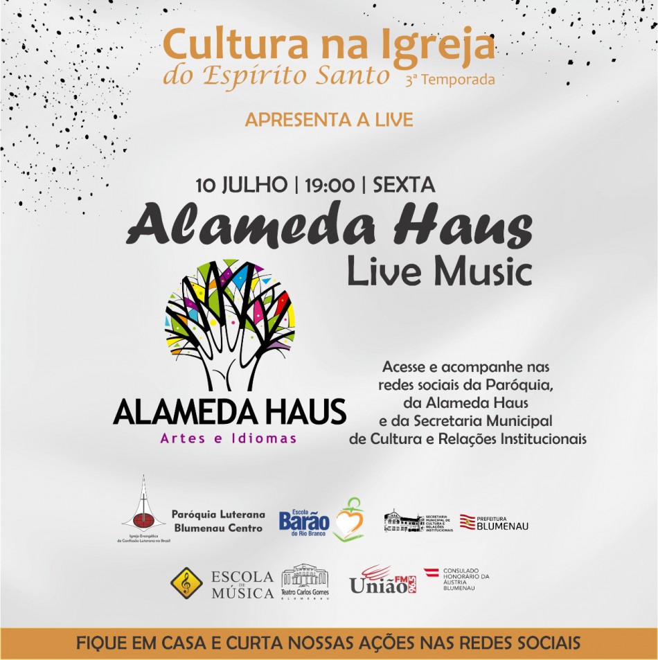 Programa Cultura na Igreja terá transmissão on-line