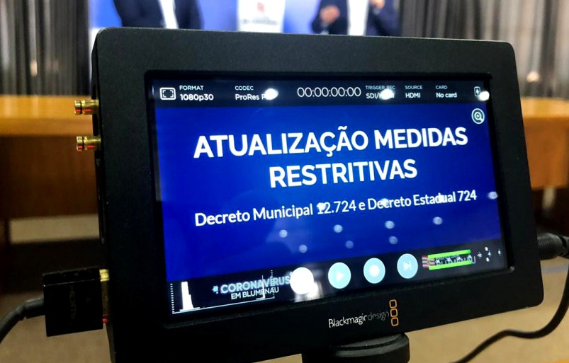 Blumenau divulga novas medidas restritivas para enfrentamento do Coronavírus