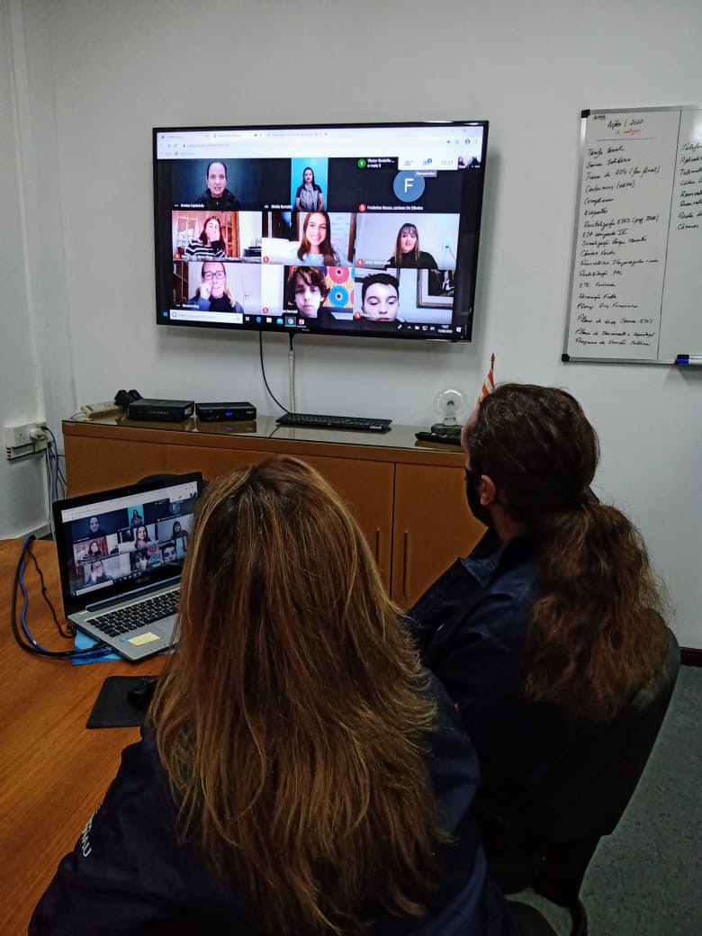 PES realiza videoconferências em mais duas escolas de Blumenau