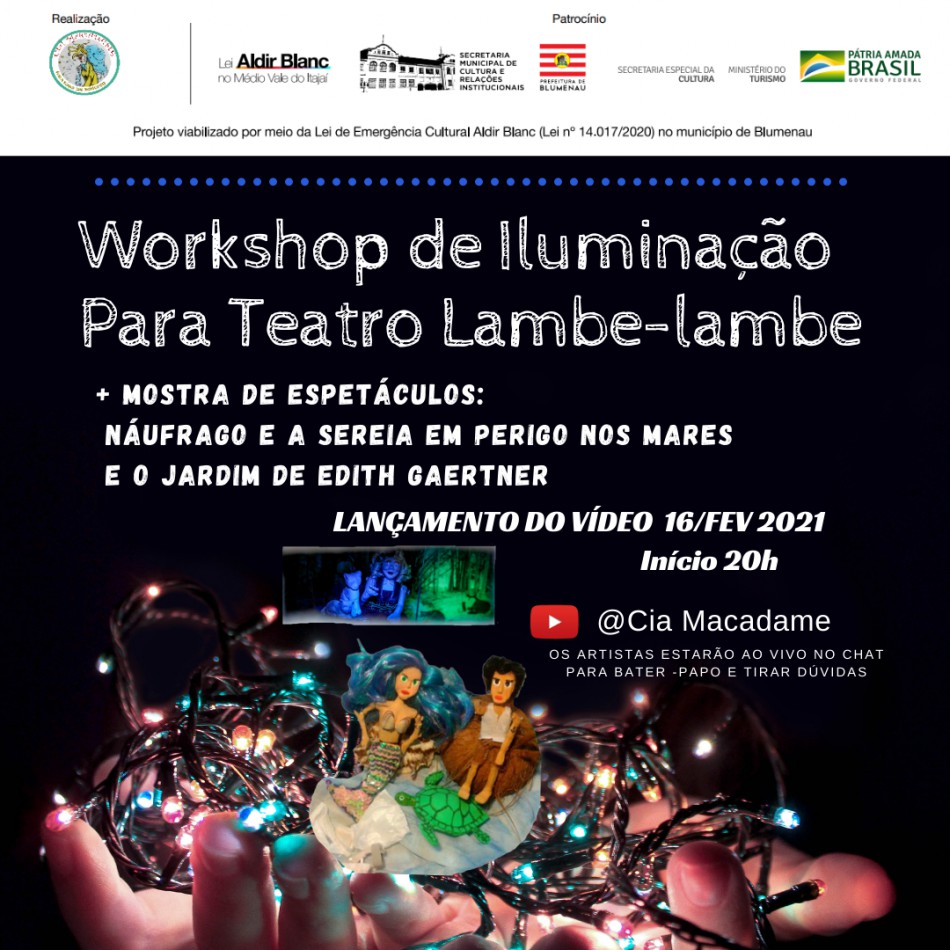 Iluminação para teatro lambe-lambe ganha workshop