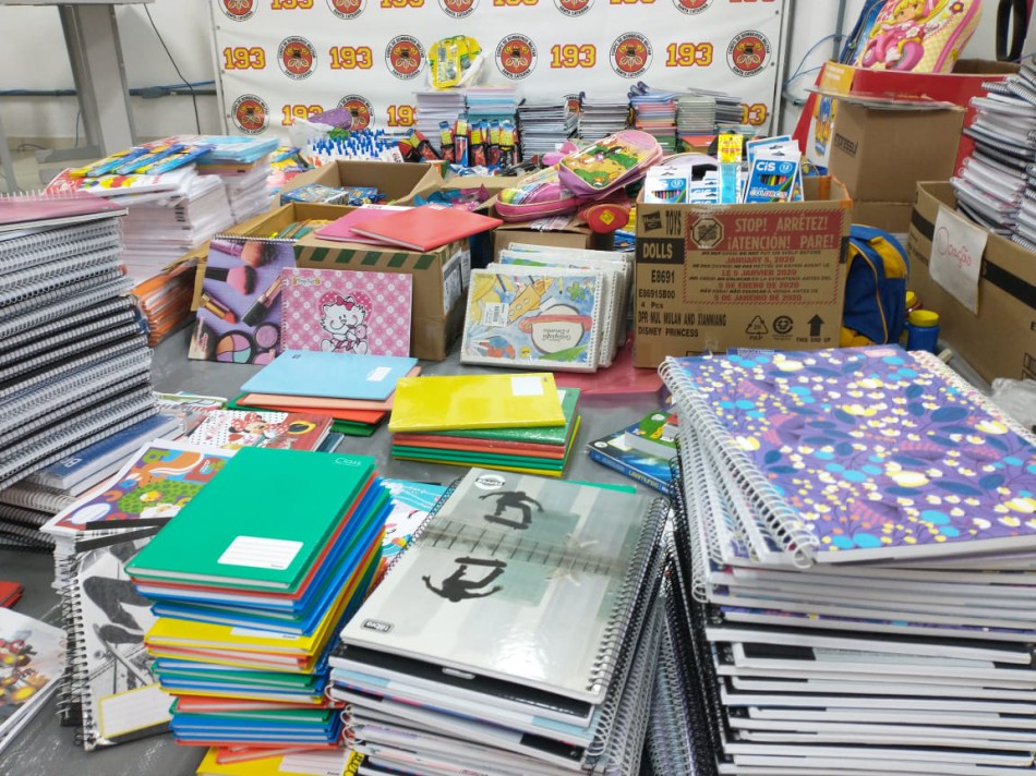 Semudes inicia entrega de materiais escolares arrecadados pelo Corpo de Bombeiros