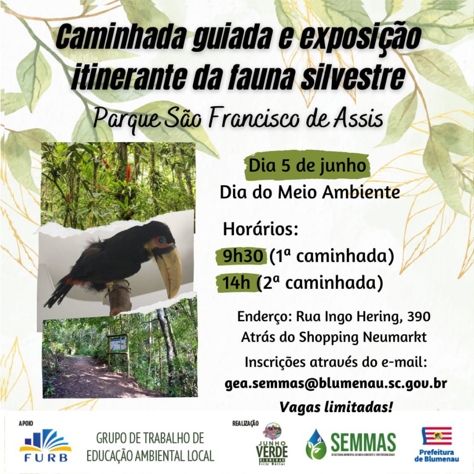 Abertas as inscrições para a caminhada guiada no Parque São Francisco de Assis