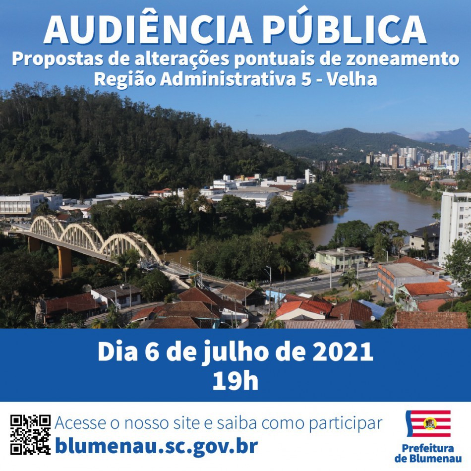 Prefeitura promove audiência pública para alteração de zoneamento urbano de áreas e imóveis da Região Administrativa 05 - Velha, nesta terça-feira, dia 6