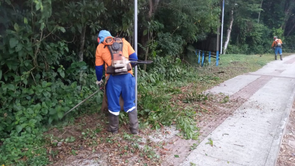 Prefeitura inicia limpeza compulsória dos passeios públicos em diversas áreas do município