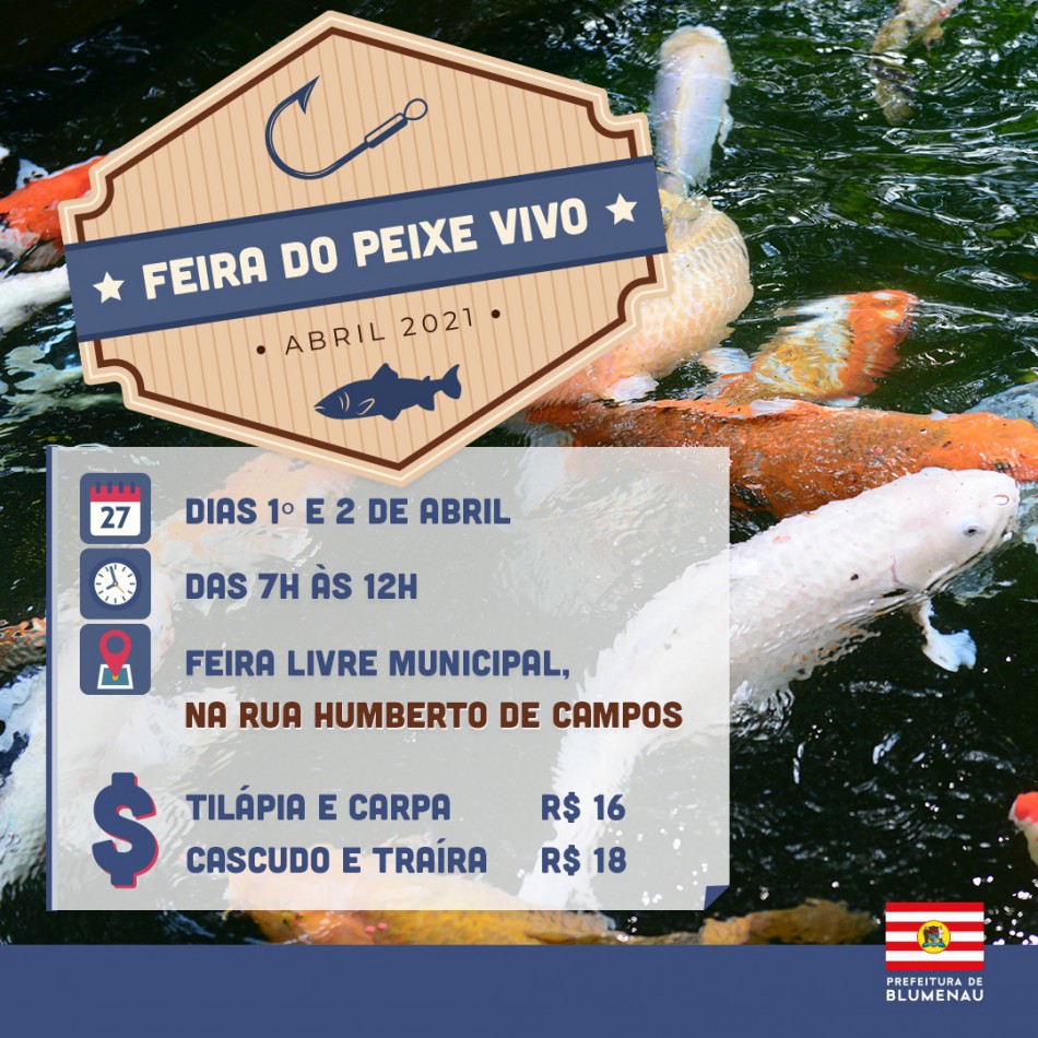 Feira do Peixe Vivo atende hoje e amanhã até o meio-dia