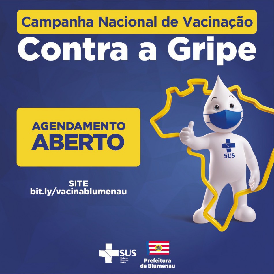 Blumenau ainda precisa vacinar mais de 40 mil pessoas contra a Influenza