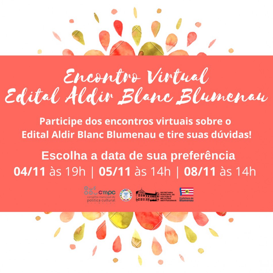 Encontros virtuais esclarecem inscrições no Edital Aldir Blanc