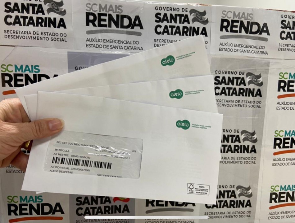 Prefeitura inicia entrega dos cartões SC Mais Renda nesta quarta-feira, dia 28