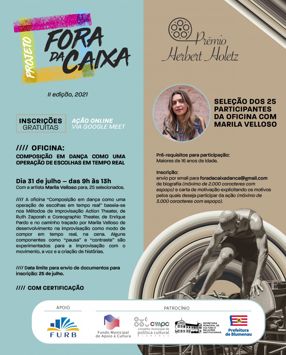 Projeto Fora da Caixa promove oficina de dança