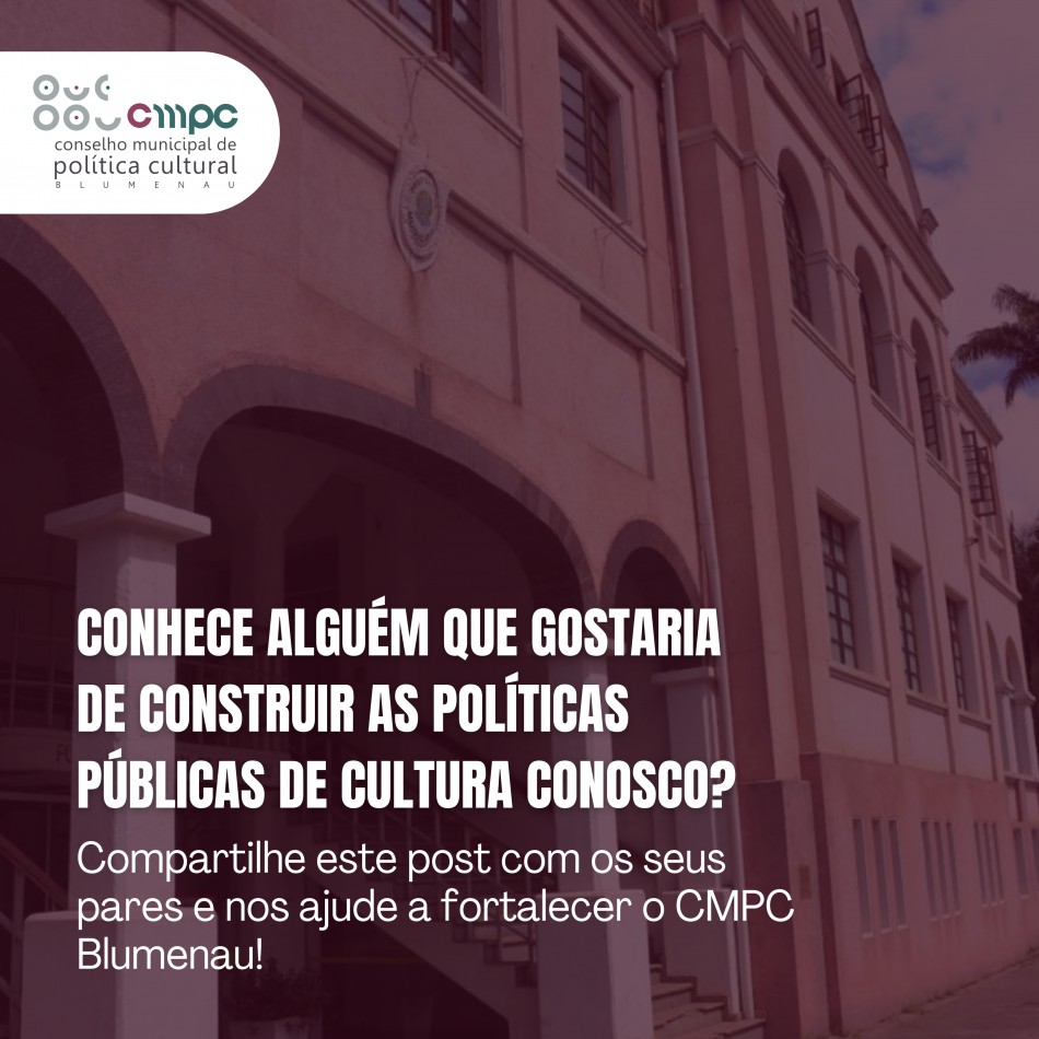 Cultura abre chamado para conselheiros