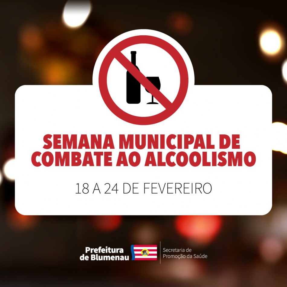 Semana Municipal de Combate ao Alcoolismo terá ações no CAPS AD, em Blumenau
