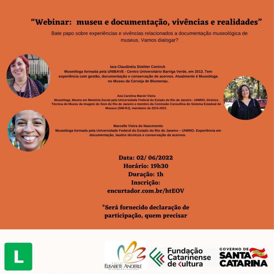 Seminário na web vai abordar realidade dos museus