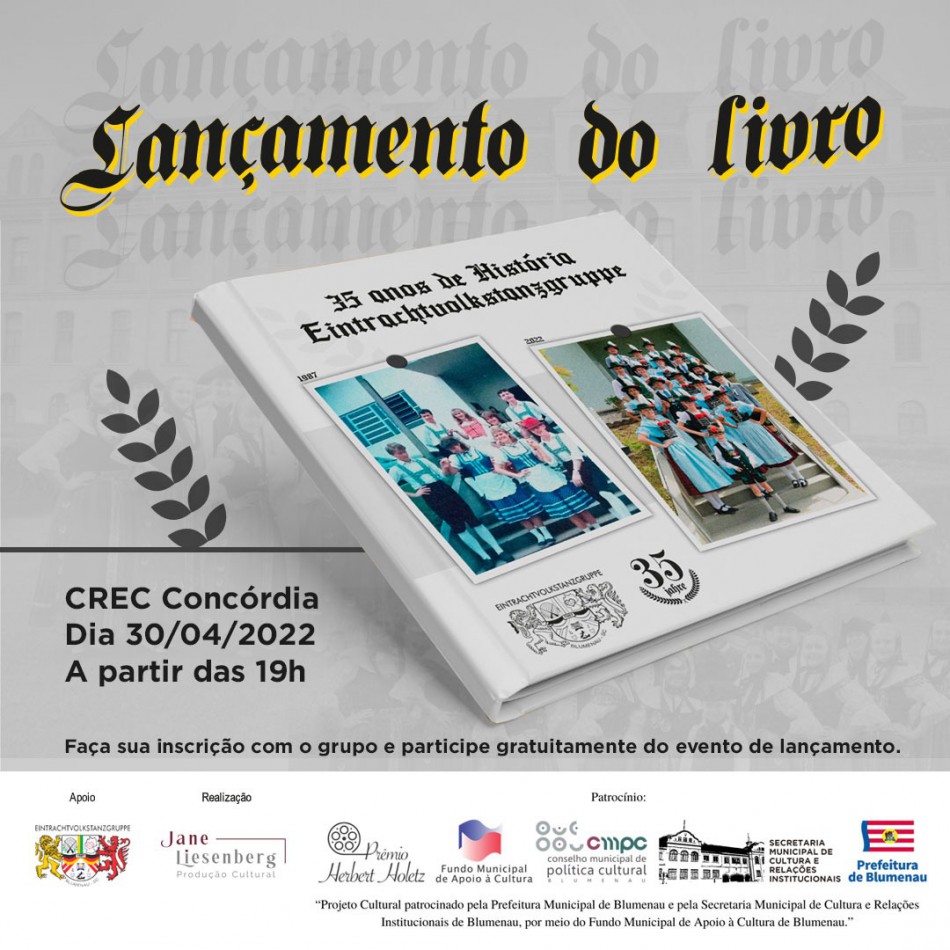 Eintrachtvolkstanzgruppe celebra 35 anos com lançamento de livro