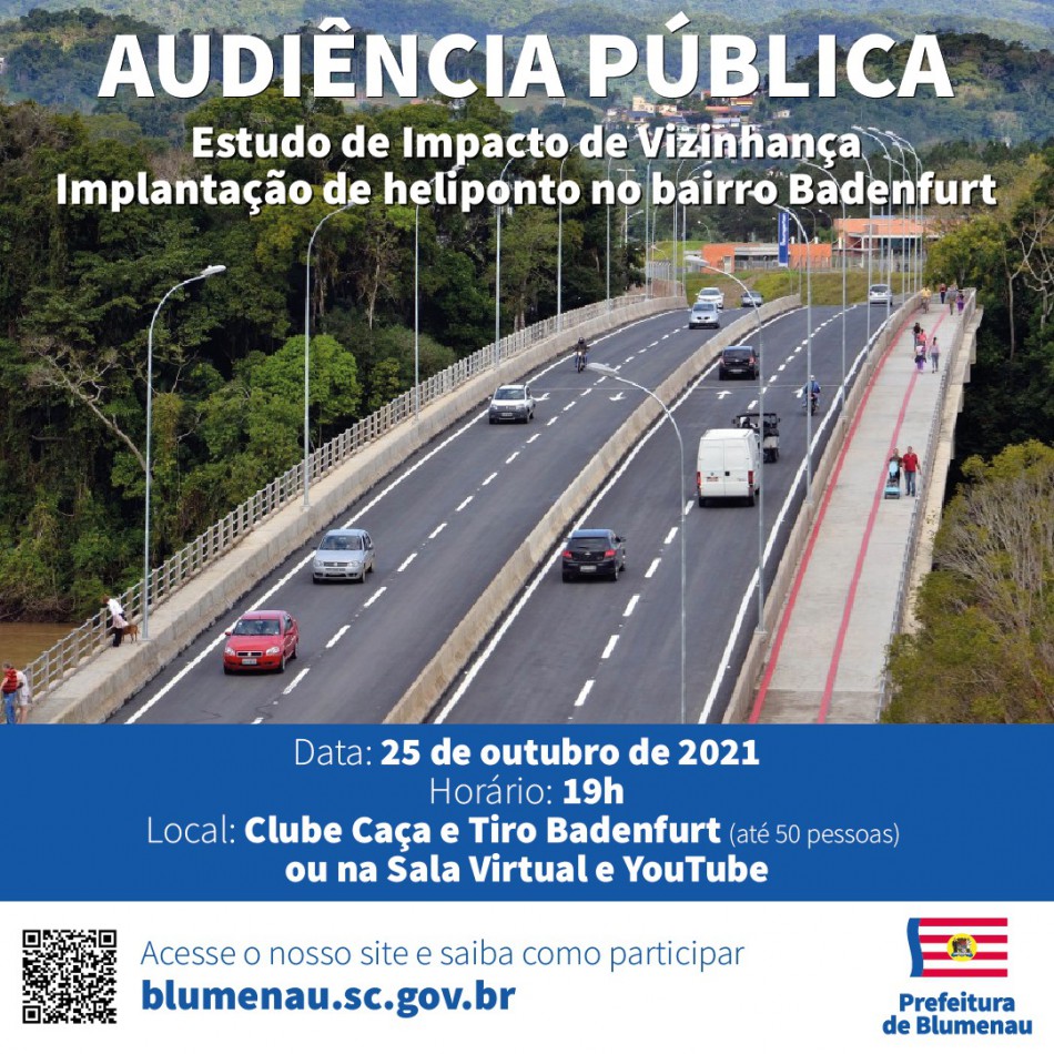 Audiência pública apresenta EIV para implantação de heliponto no bairro Badenfurt 
