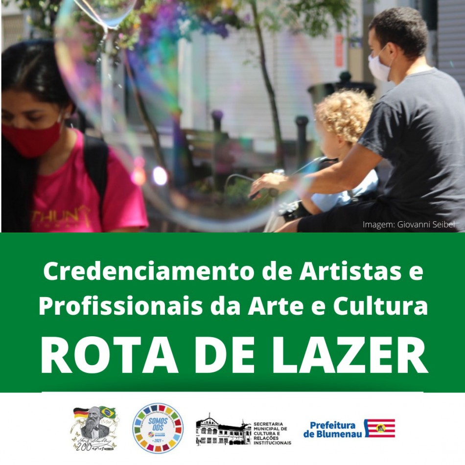 Rota de Lazer credencia artistas para o evento