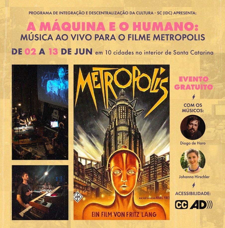 Turnê com cinema e música lota Auditório Carlos Jardim