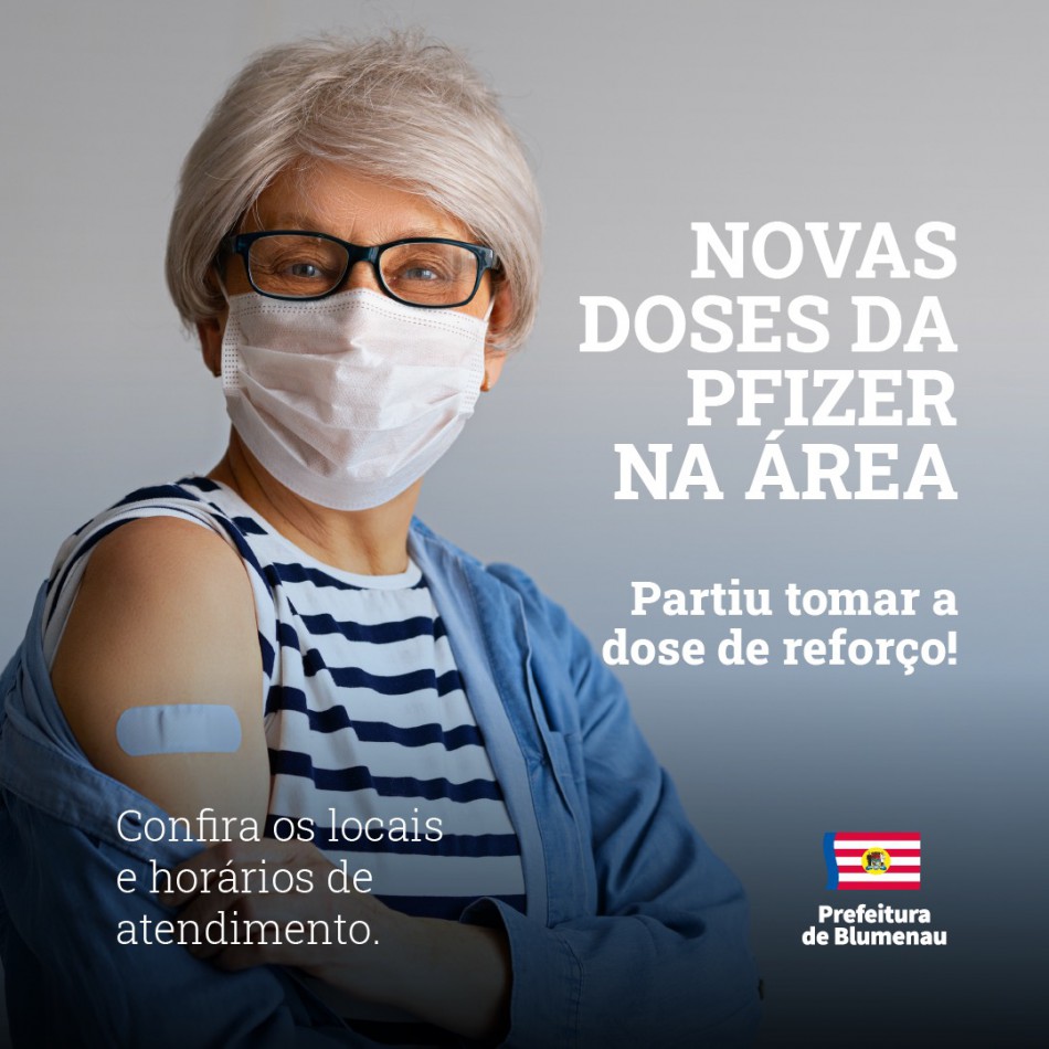 Blumenau retoma vacinação contra Covid-19 com marca Pfizer nesta quinta-feira, 23