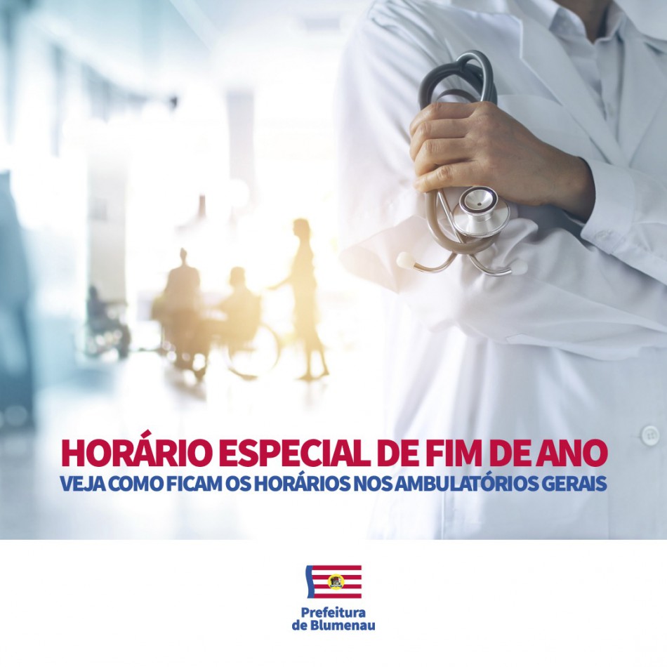 Ambulatórios Gerais terão atendimento especial no fim de ano