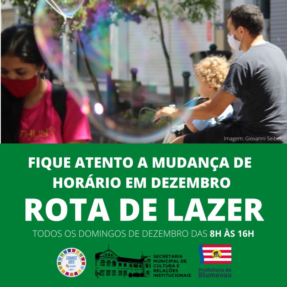Rota de Lazer tem horário alterado