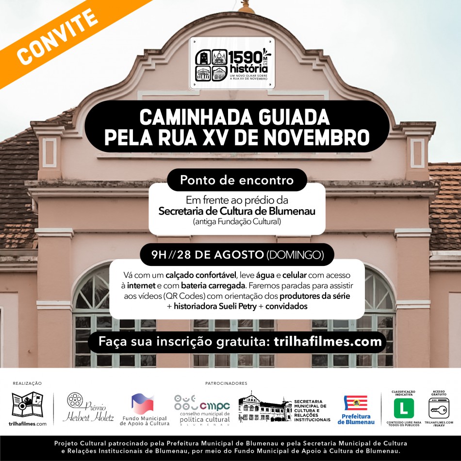 Websérie documenta histórias e curiosidades da Rua 15 de Novembro
