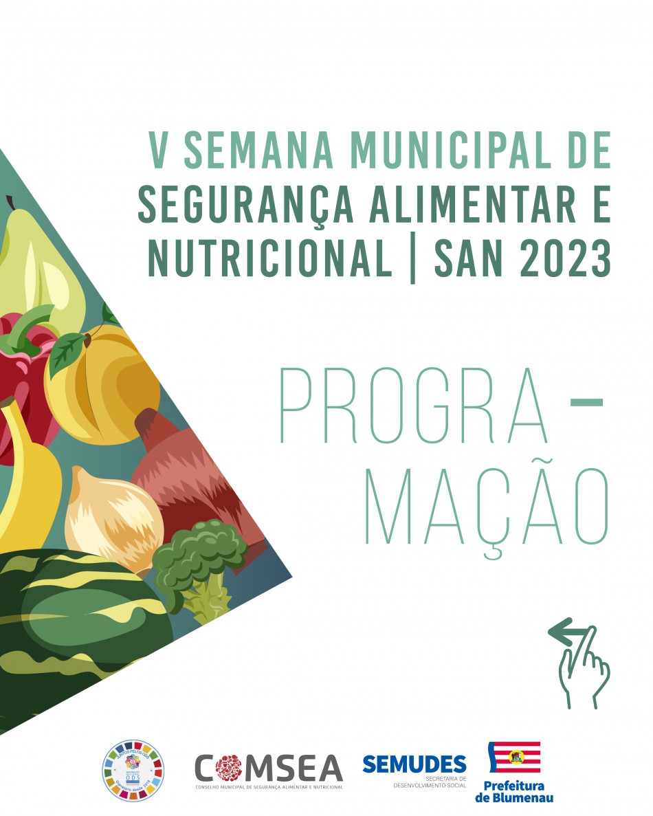 Semana Municipal de Segurança Alimentar e Nutricional inicia nesta segunda-feira