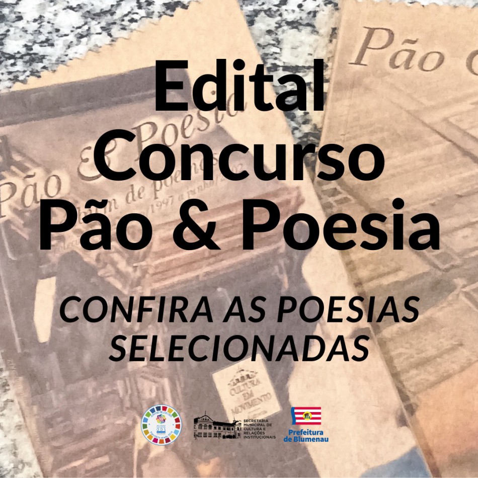 "Pão e Poesia" divulga as 12 obras selecionadas