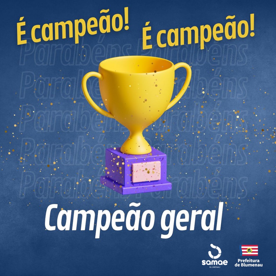 Samae Blumenau leva o 1°lugar geral na Copa Samae 2022