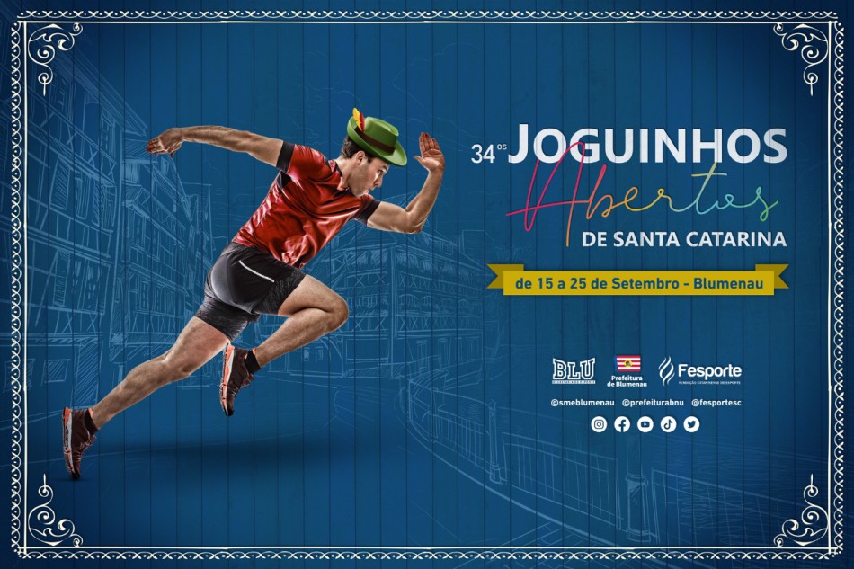 Faltam 15 dias para os Joguinhos Abertos de Santa Catarina em Blumenau