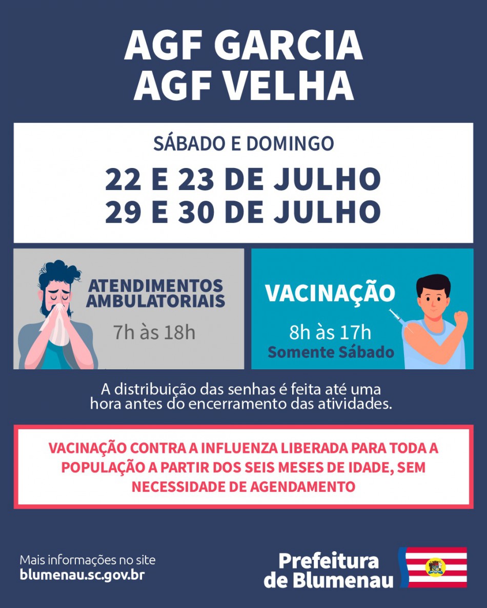 AGFs Garcia e Velha terão expediente nos próximos dois fins de semana