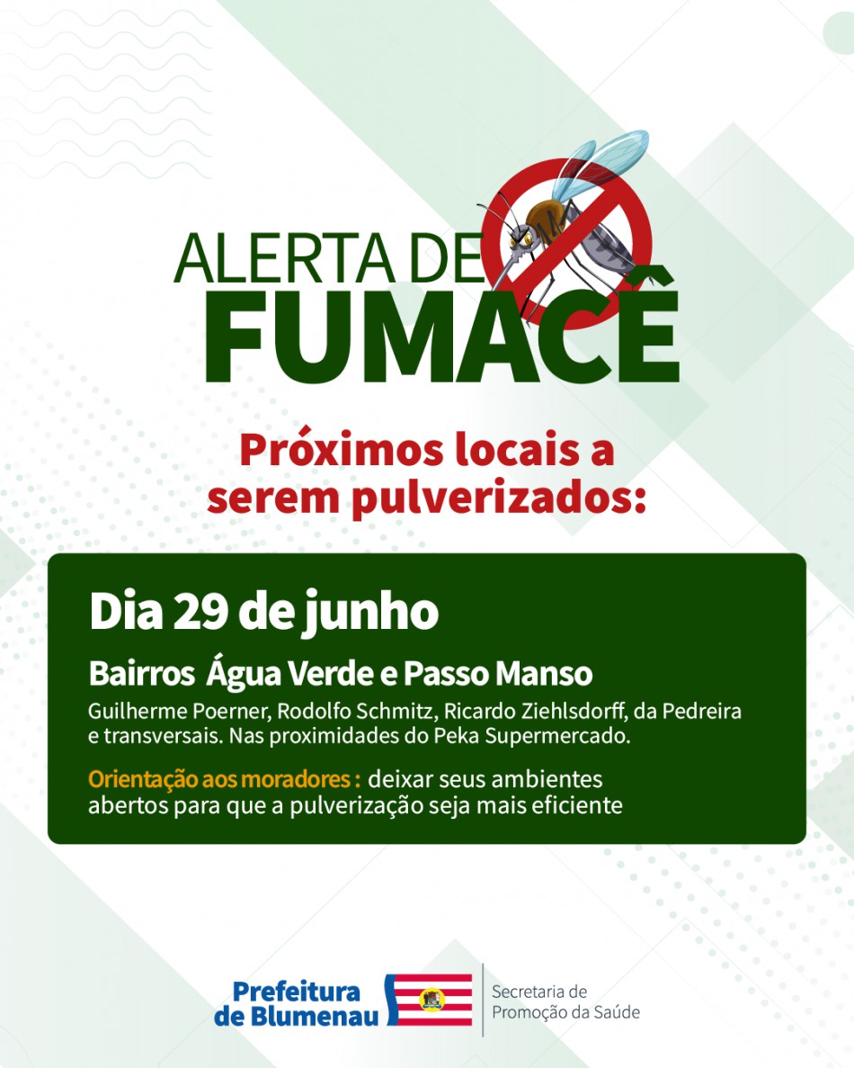Combate à Dengue: alerta de fumacê