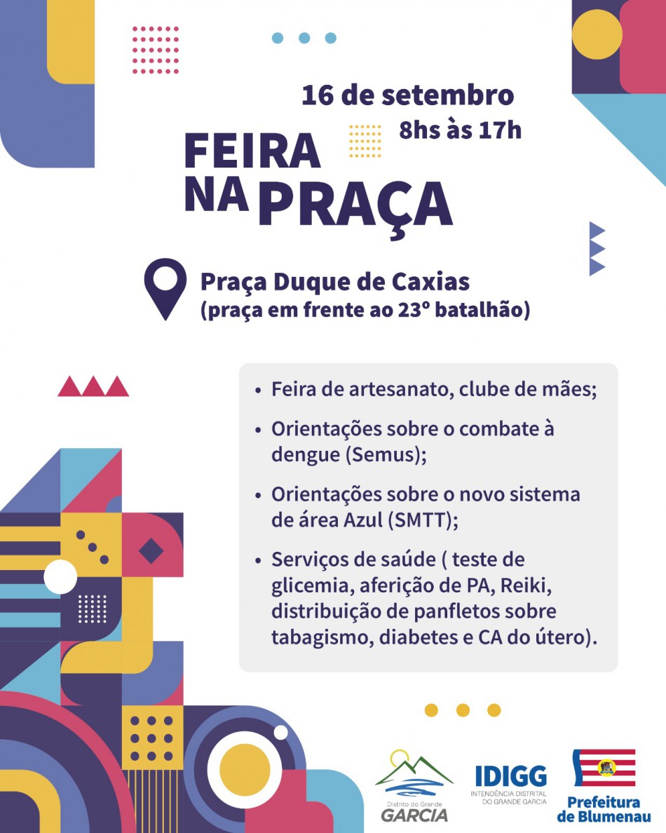 Feira na Praça traz diversos serviços gratuitos à população