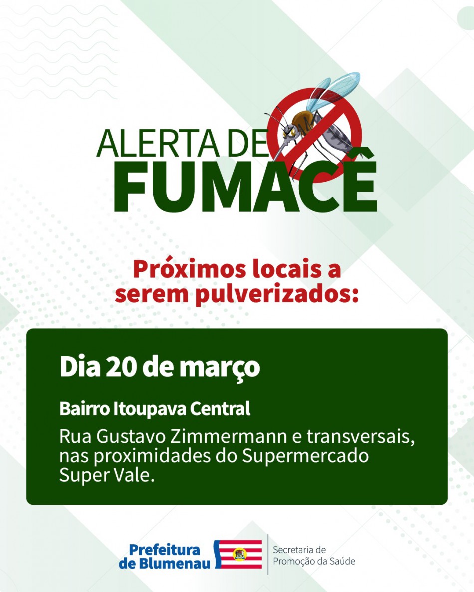 Combate à Dengue: alerta de fumacê
