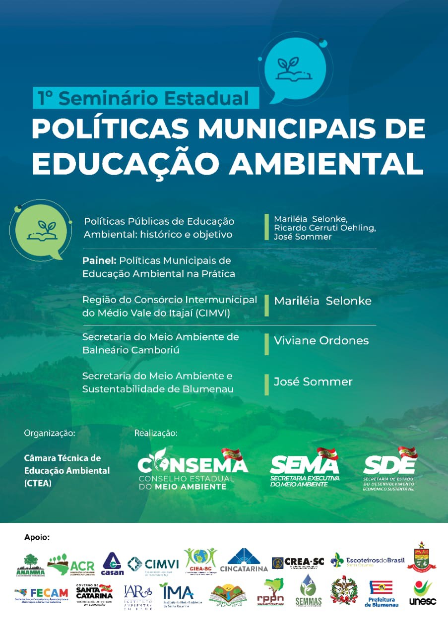 Semmas participa do 1º Seminário Estadual Sobre Políticas Municipais de Educação Ambiental