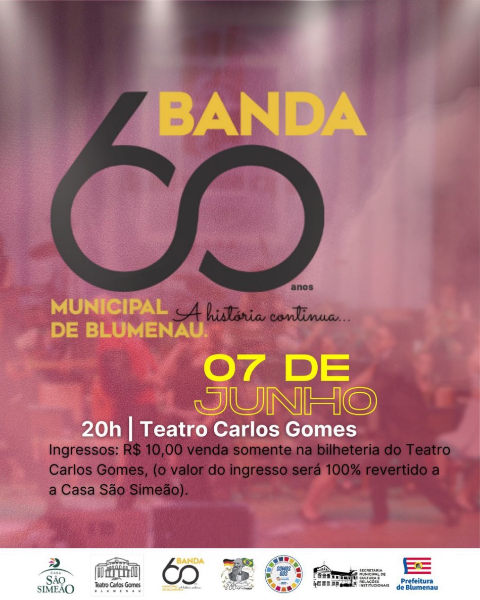 Banda Municipal anuncia show dos 60 anos