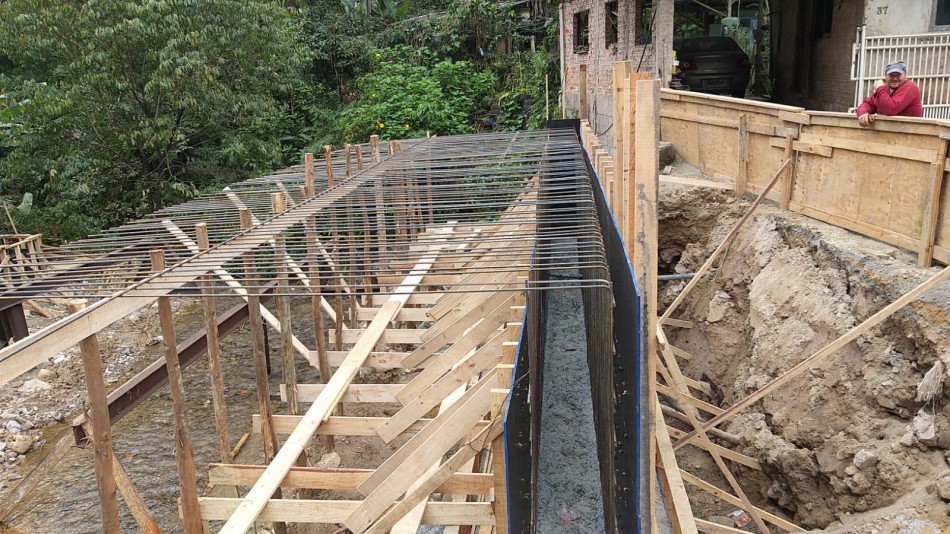 Ponte no bairro Progresso terá etapa de concretagem de blocos nesta sexta-feira