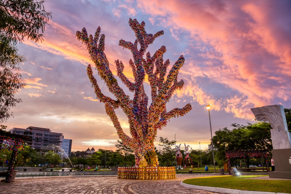 Prefeitura de Blumenau contabiliza casquinhas da Osterbaum do Parque Ramiro Ruediger