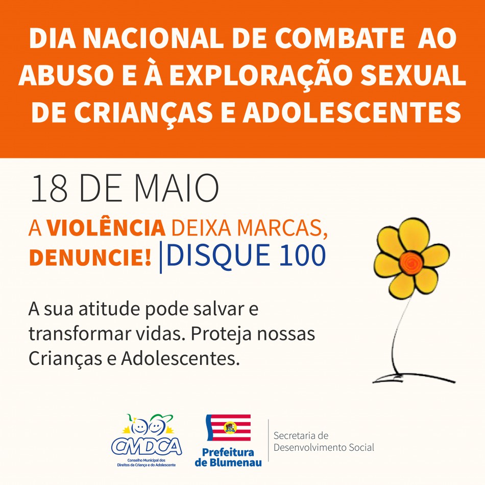Dia 18 de maio é marcado pelo Combate ao Abuso e à Exploração Sexual de Crianças e Adolescentes
