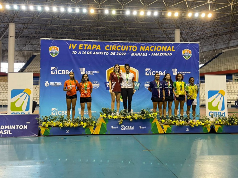 Bianca Lima é Ouro e Bronze na 4ª Etapa do Campeonato Brasileiro Interclubes de Badminton