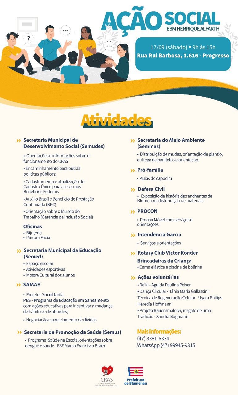 Prefeitura promove ação social na EBM Henrique Alfarth