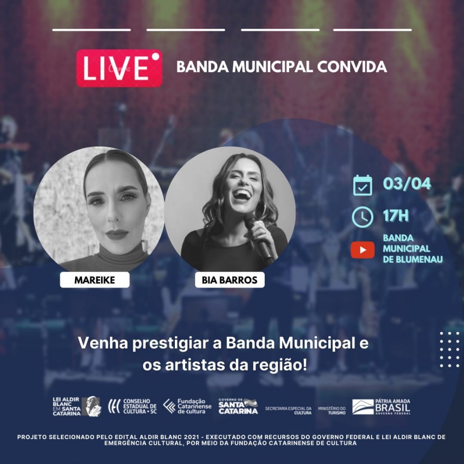 Mareike e Bia Barros são as convidadas da Banda Municipal