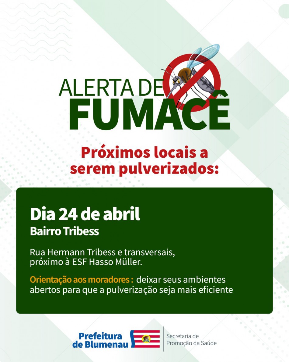 Combate à Dengue: alerta de fumacê