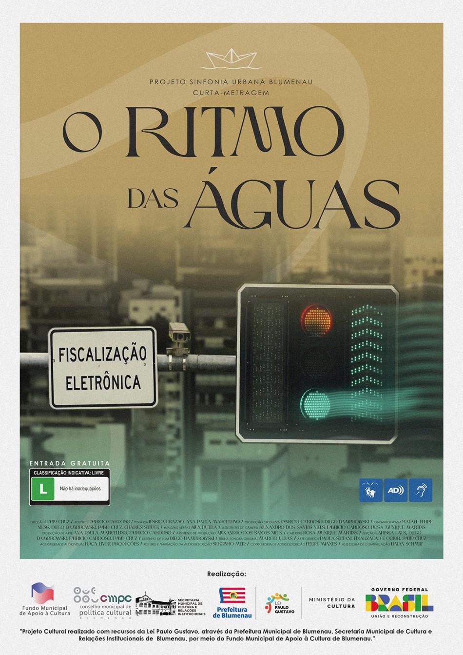 Curta-metragem `O Ritmo das Águas¿ terá primeira exibição nesta quinta-feira, dia 27