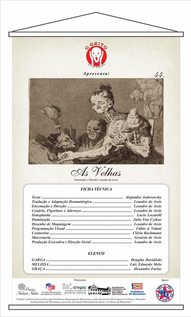O Grito Cia. de Teatro apresenta a peça As Velhas