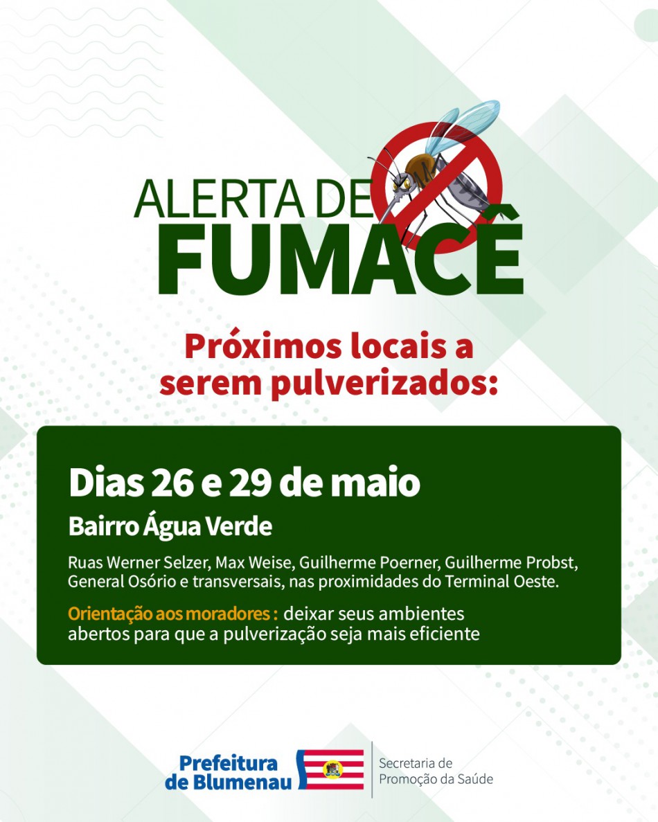 Combate à Dengue: alerta de fumacê