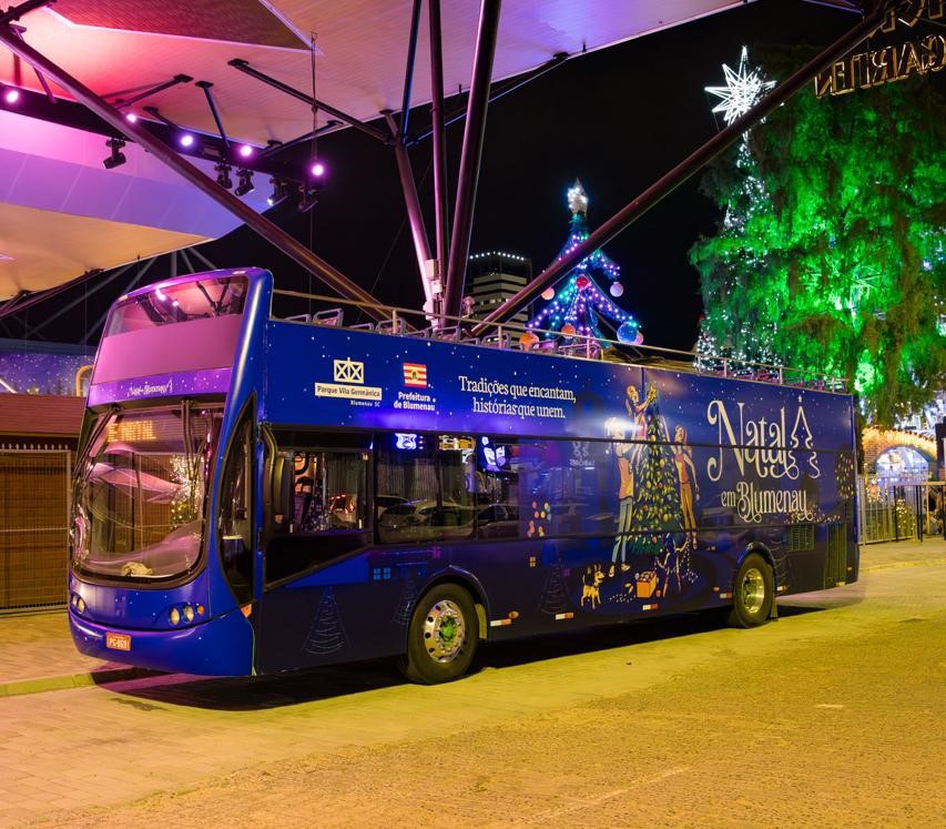 Último passeio panorâmico temático com o By Bus Blumenau será adiado para esta sexta-feira