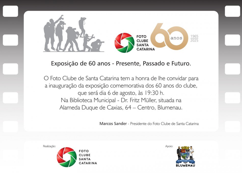 Foto Clube de Santa Catarina completa 60 anos com exposição na Biblioteca Municipal