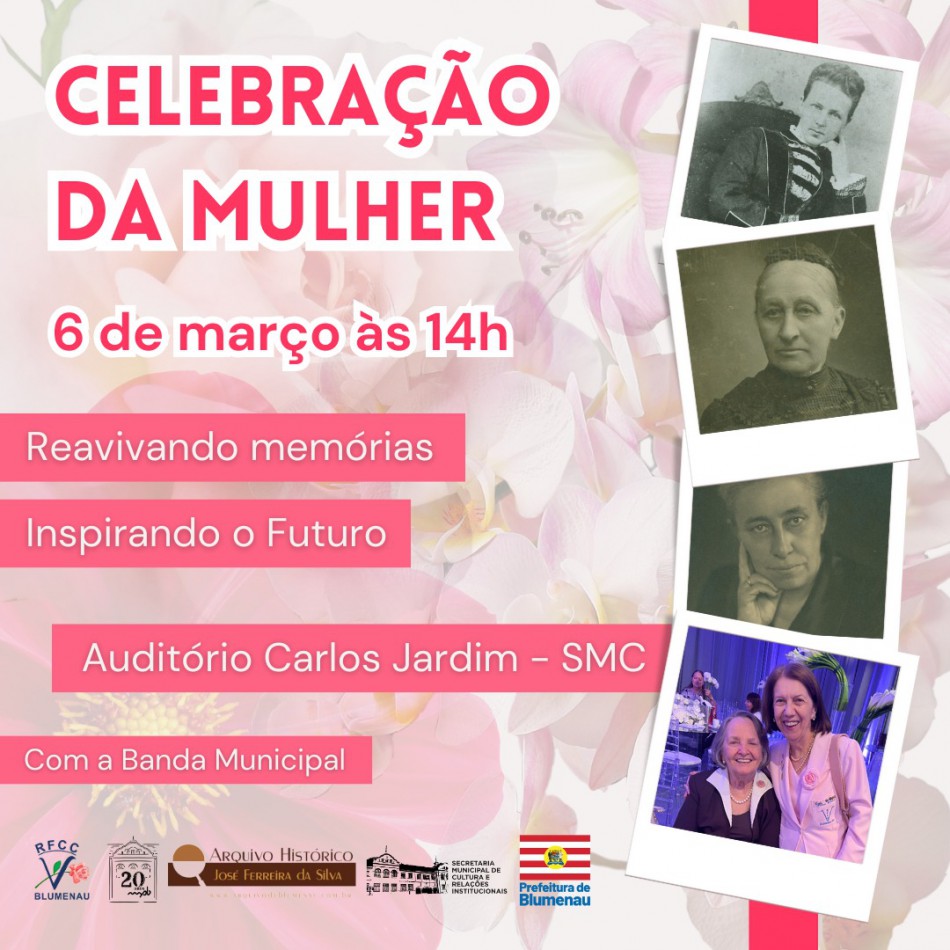 Secretaria de Cultura comemora Dia Internacional da Mulher com programação especial nesta quinta-feira, dia 6