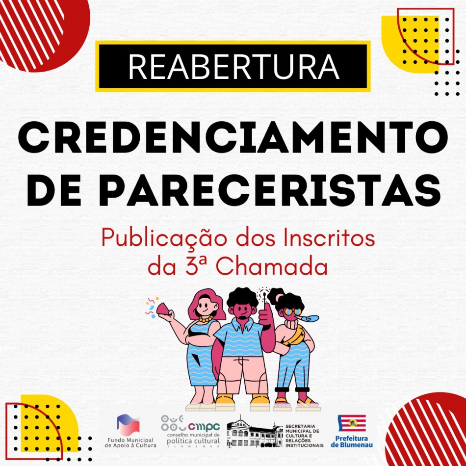 Sai a lista dos profissionais inscritos para dar pareceres culturais