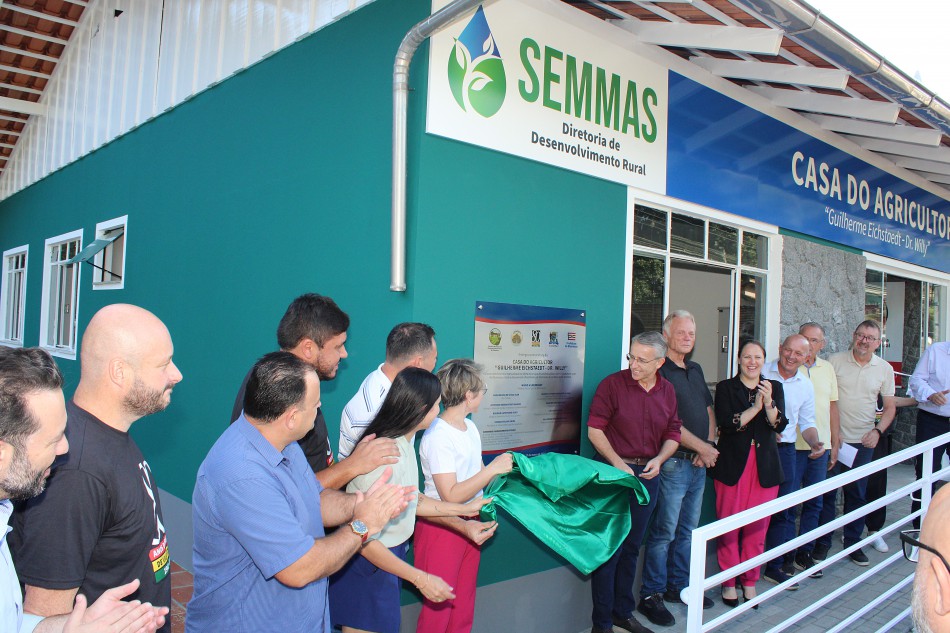 Prefeitura de Blumenau inaugura a Casa do Agricultor na Vila Itoupava