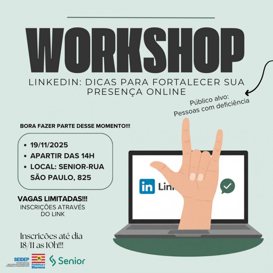 Workshop para pessoas com deficiência incentiva fortalecimento do perfil profissional digital